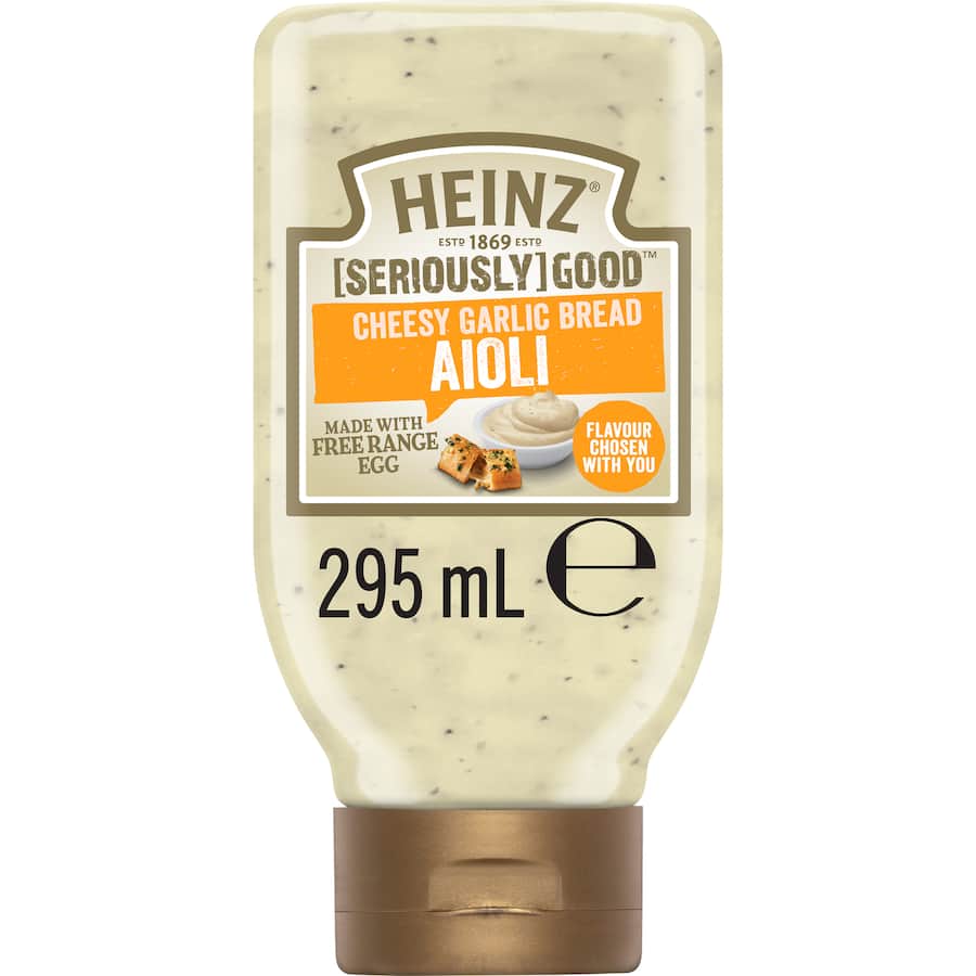 Heinz [Seriously] Good Aioli Mayonnaise Cheesy Garlic Bread 295mL