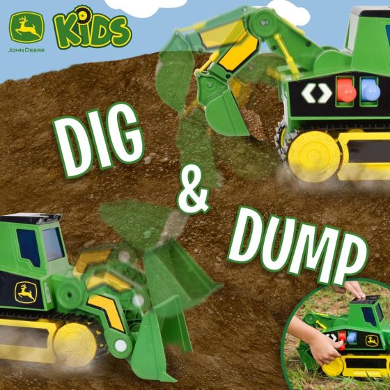 John Deere 2 In 1 Motorised Mega Excavator - John Deere