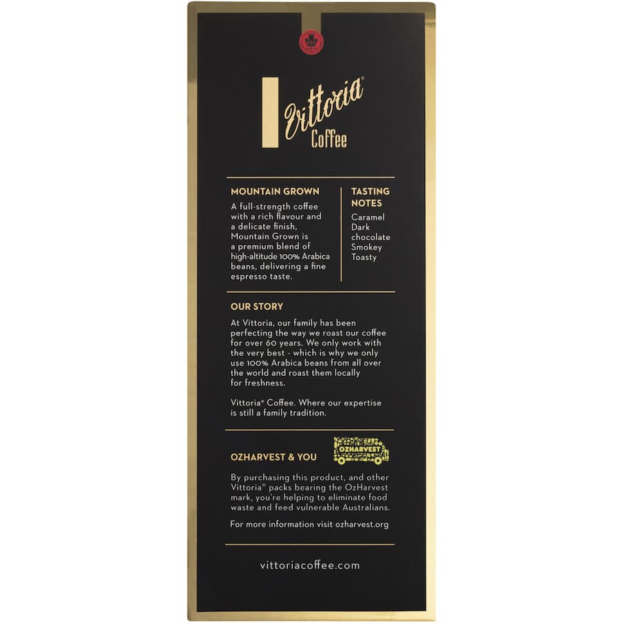 Vittoria Coffee Pods Mountain Grown 10pack