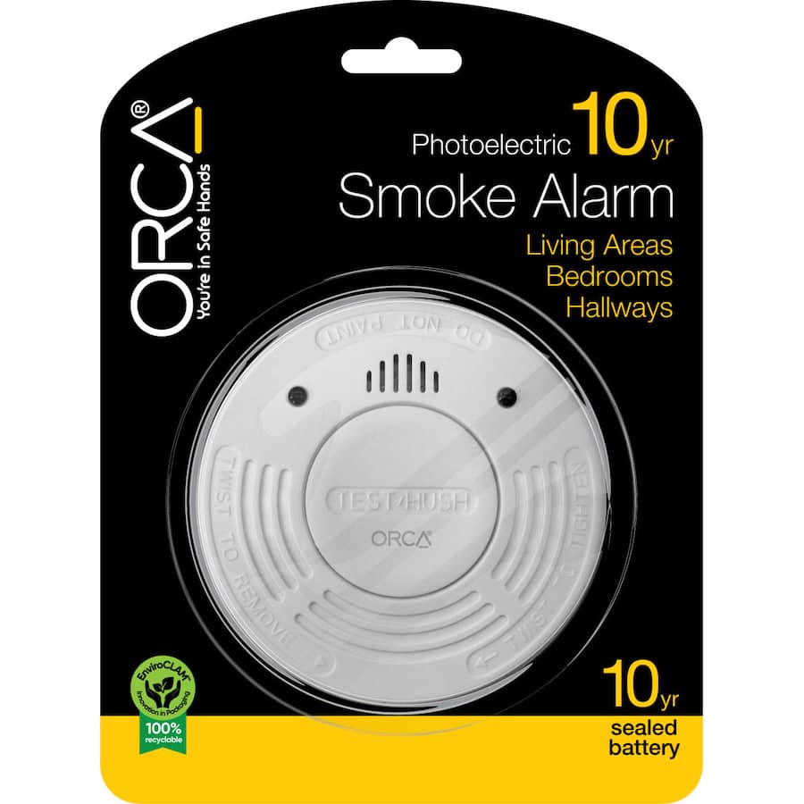 Orca Smoke Alarm 10 Year Photoelectric