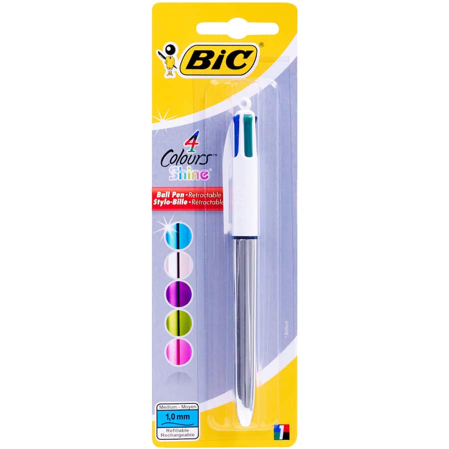 Bic Pens 4 Colour Shine Metalic 1pack
