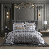 Super King Duvet Cover Set - Trieste Silver