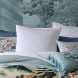 European Pillowcase - Kinobo Blue by Logan and Mason (65 x 65cm)