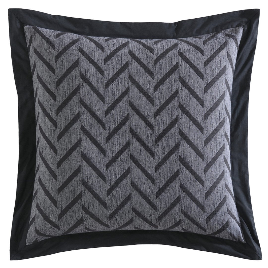 European Pillowcase - Westport Charcoal (65cm x 65cm)