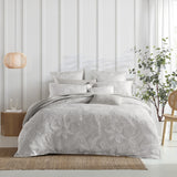 Queen Duvet Cover Set - Platinum Grace Dove