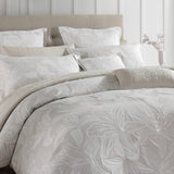 Queen Duvet Cover Set - Platinum Grace Dove