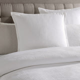 Queen Duvet Cover Set - Platinum Caspian White