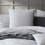 Balmoral Ash European Pillowcase in a soothing ash hue, crafted from 100% cotton with a piped edge for elegance.