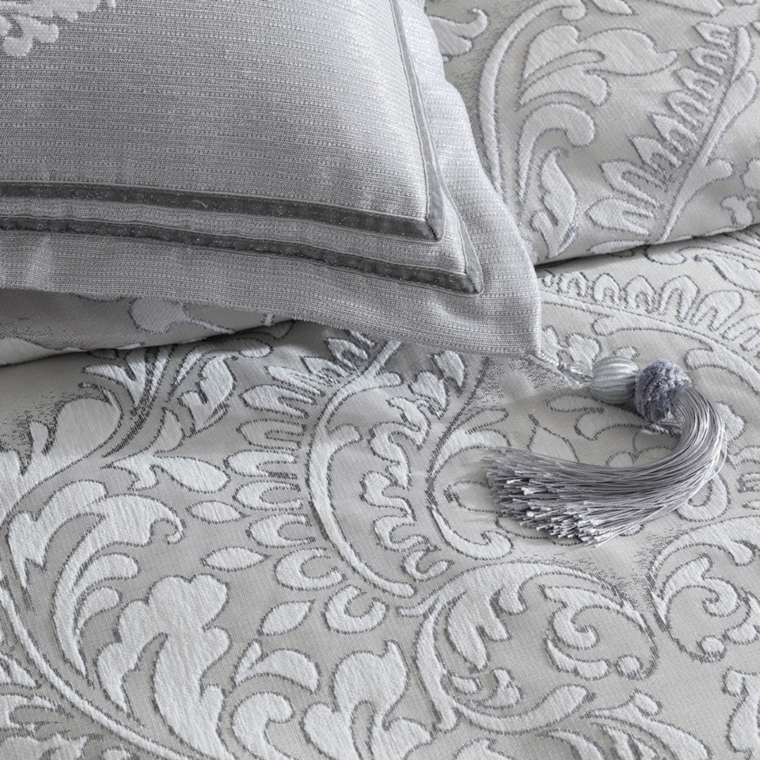 Super King Duvet Cover Set - Alexander Silver by Davinci