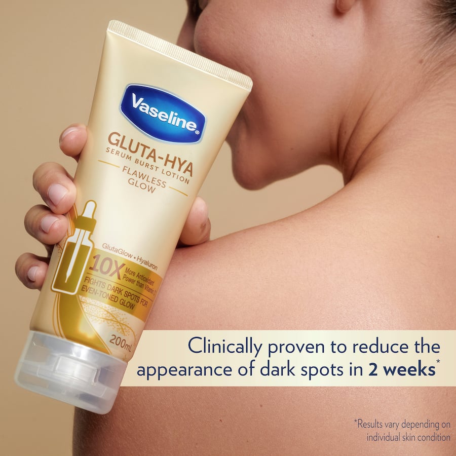 Vaseline Gluta Hya Body Serum Lotion Flawless Glow 200mL