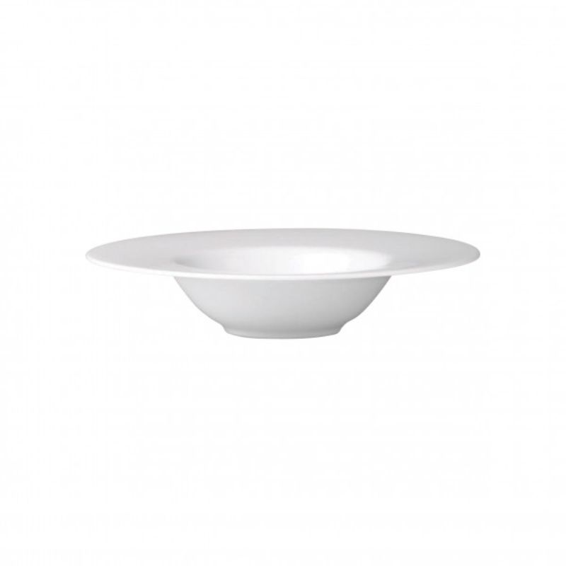 Set of 6 Royal Porcelain Pasta Plates, 280mm, elegant and durable for serving various pasta dishes.