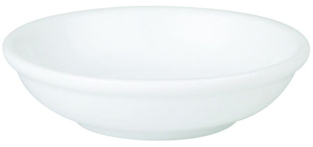 Set of 48 elegant 100mm Royal Porcelain sauce dishes, durable, chip-resistant, perfect for serving condiments and sauces.