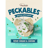 Peckish Peckables Rice Snacks Sour Cream & Chives 100g