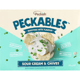 Peckish Peckables Rice Snacks Sour Cream & Chives 100g