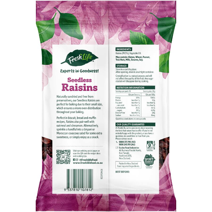 Freshlife Raisins  - 300g