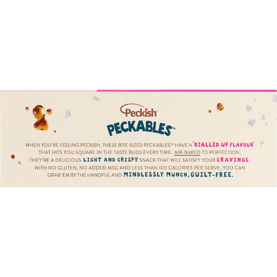 Peckish Peckables Rice Snacks Salt & Vinegar 100g