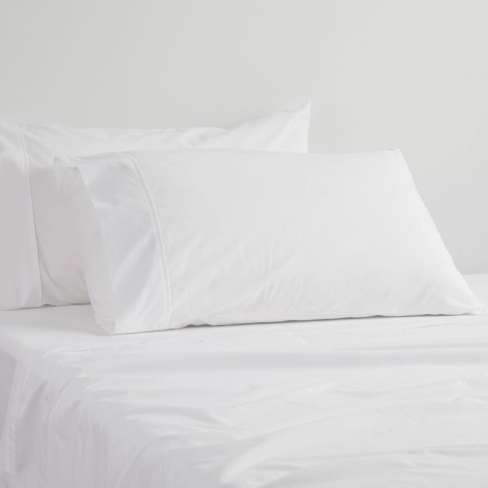 Sheet Set - Logan and Mason 250TC POLY/COTTON PERCALE WHITE (Single)