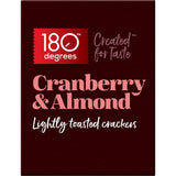 180 Degrees Crackers Toasted Cranberry & Almond 130g