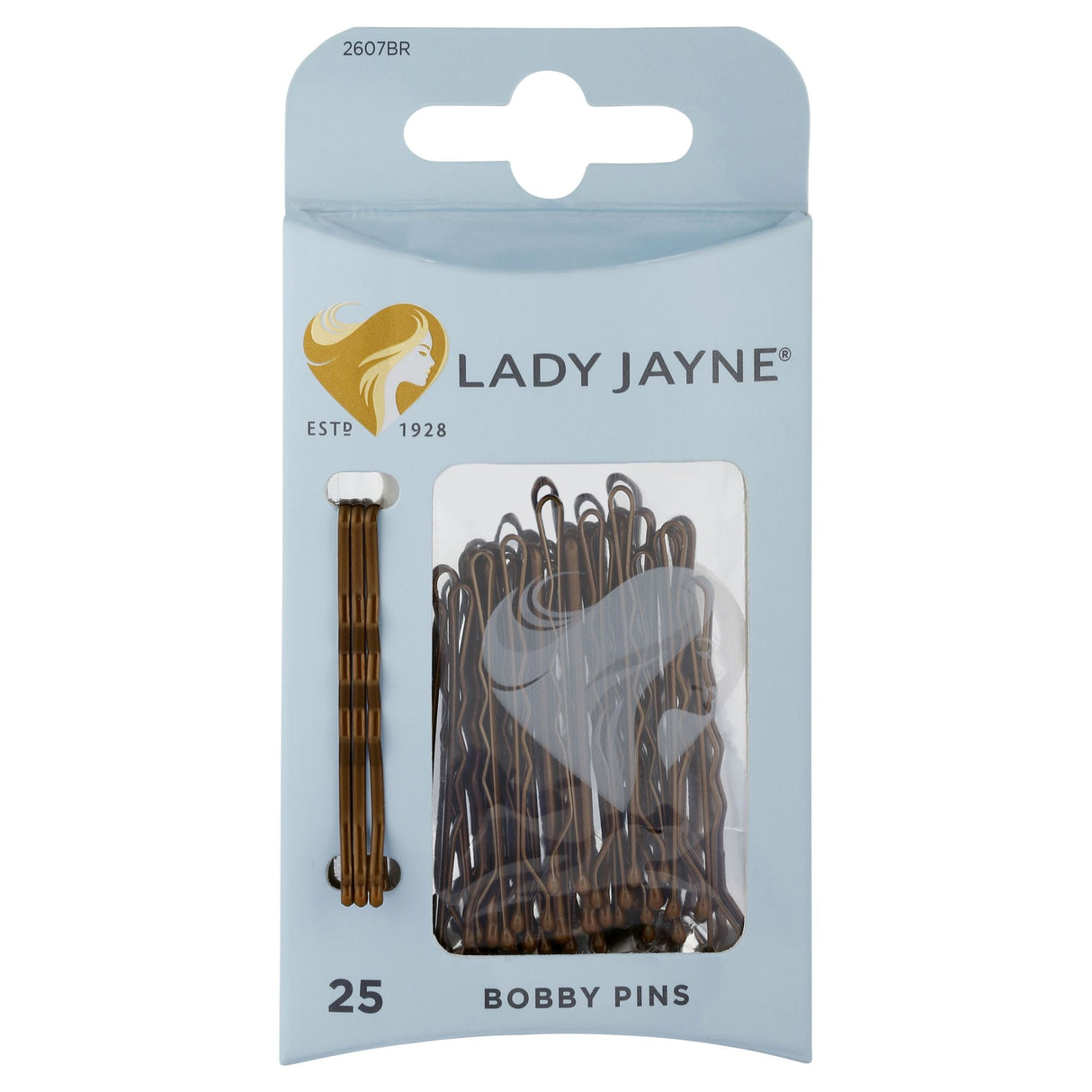 Lady Jayne Brown Bobby Pins - 25 Pk