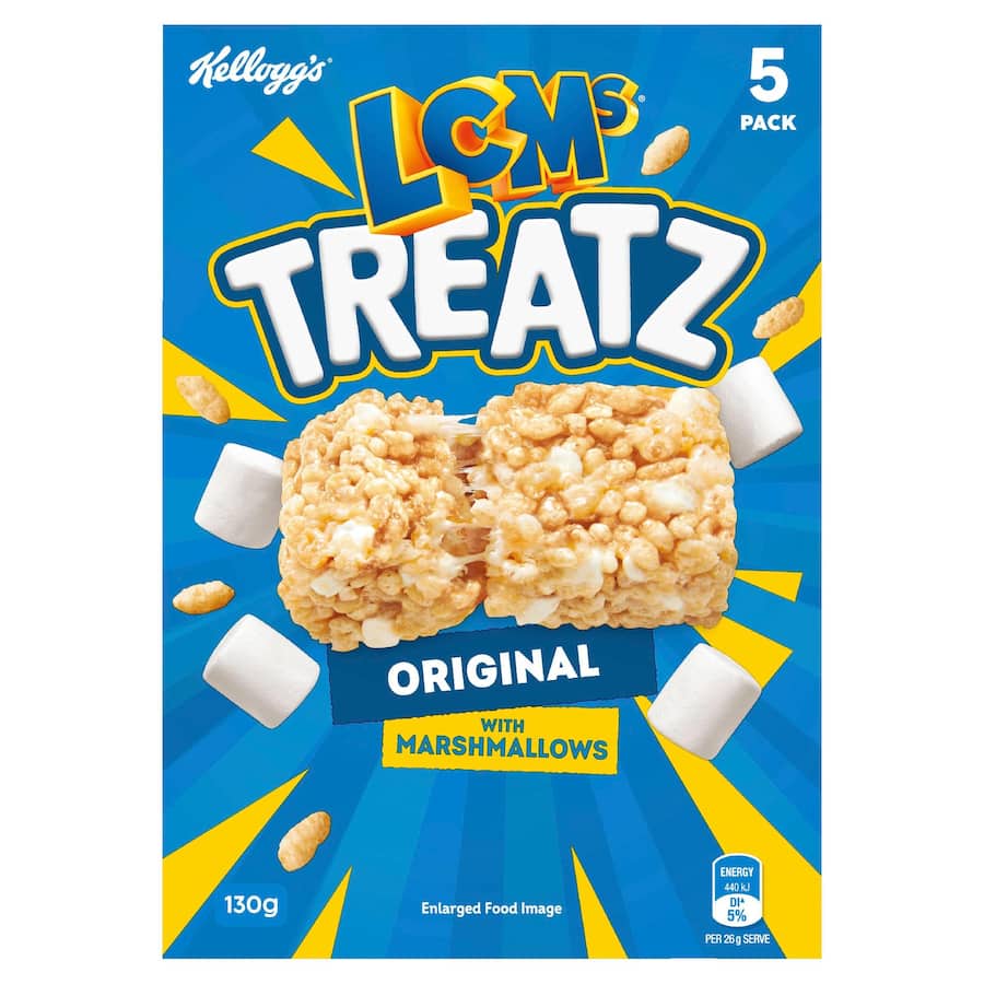 Kellogg's Lcms Cereal Bars Treatz Original 5pk 130g
