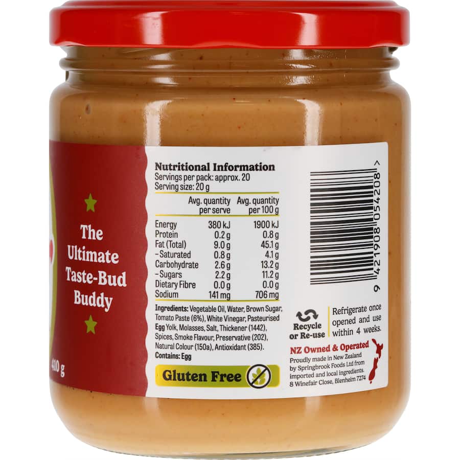 Sidecar Mayonnaise Barbecue 410g