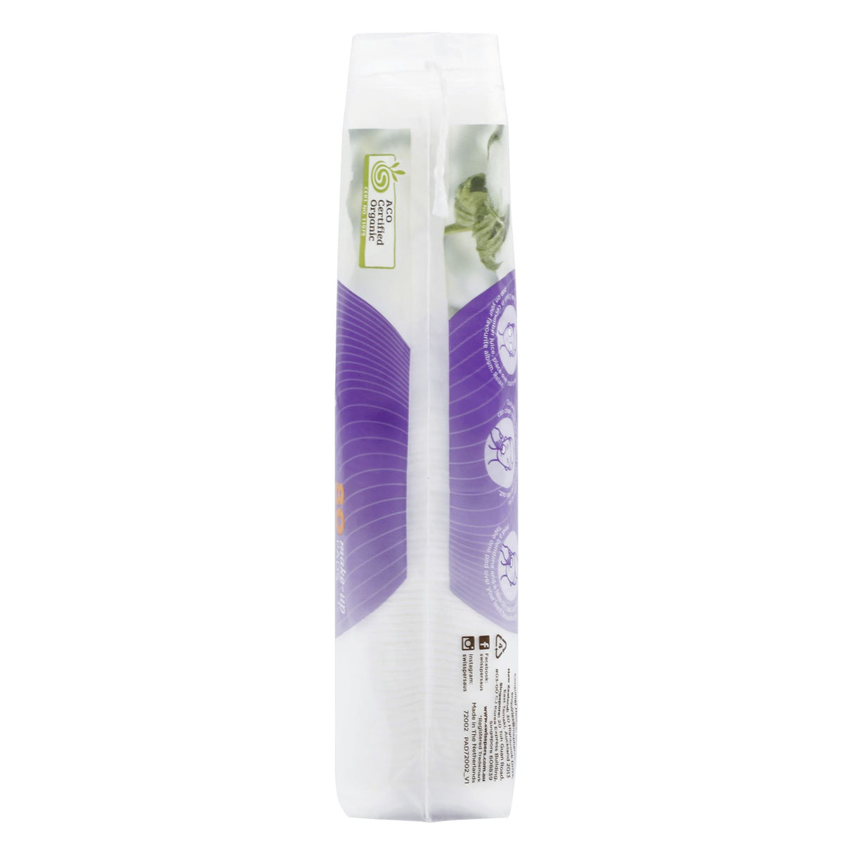 Swisspers Organic Make-Up Pads 80 pack