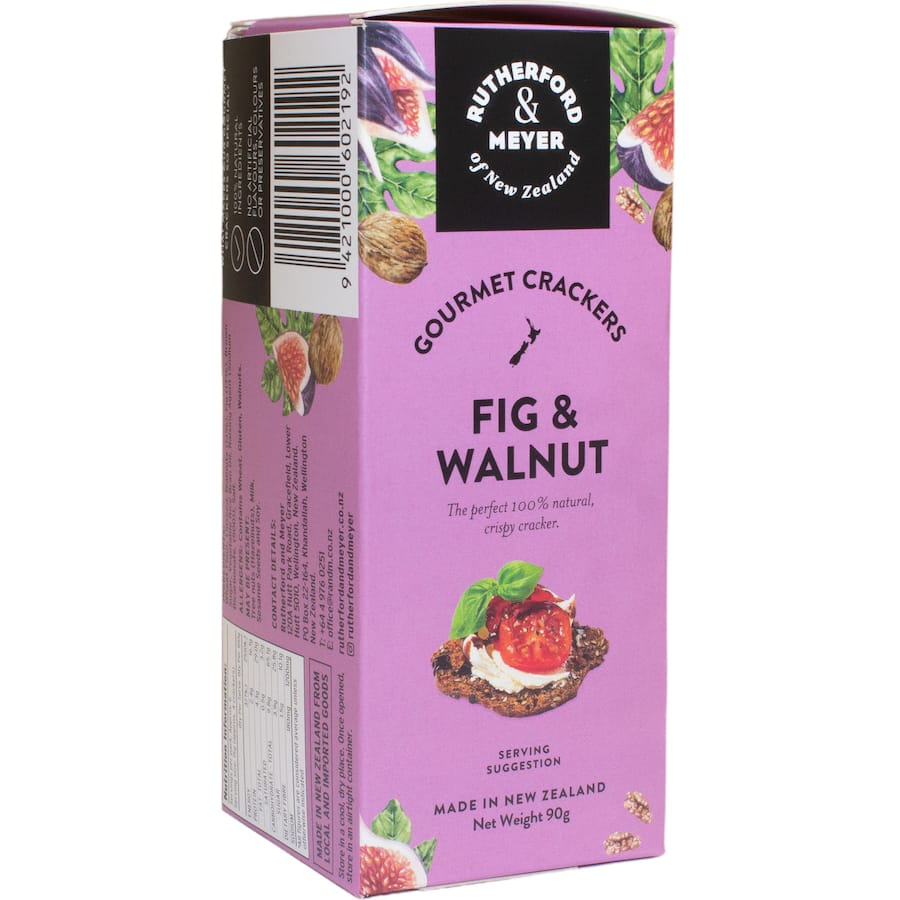 Rutherford & Meyer Crackers Fig & Walnut 90g