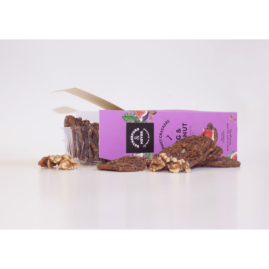 Rutherford & Meyer Crackers Fig & Walnut 90g