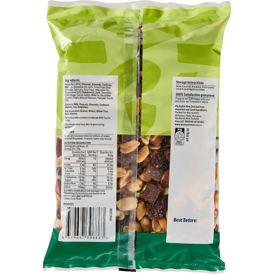 Woolworths Snack Mix Scroggin 400g