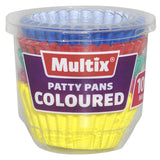 Multix Patty Pans Coloured Mini 100 pack