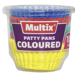 Multix Patty Pans Coloured Mini 100 pack