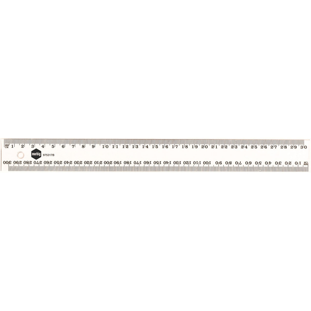 Marbig Ruler 30cm (Clear)