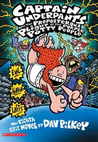 Captain Underpants book featuring George and Harold on a whimsical adventure with humor and illustrations for young readers.