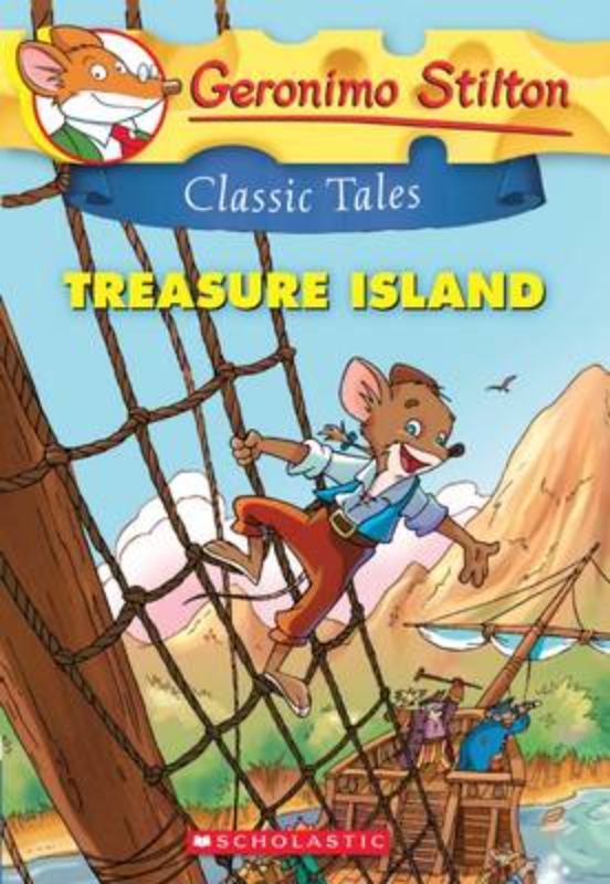 Geronimo Stilton's Treasure Island chapter book for kids, adapted from the classic novel, 224 pages of adventure.