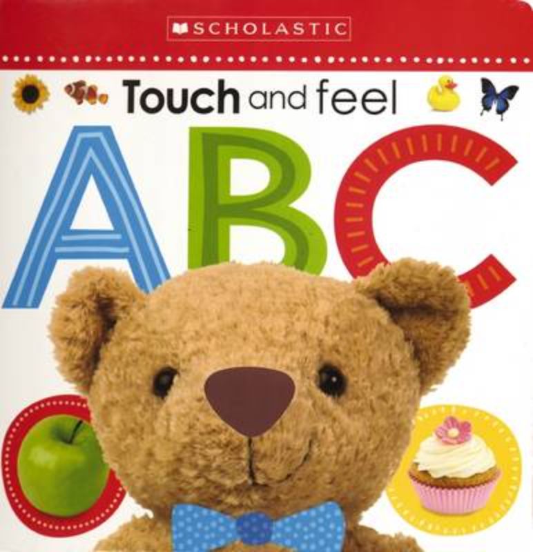 Interactive Touch and Feel ABC board book with flaps, textures, and charming rhymes for toddlers and preschoolers.