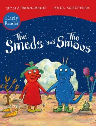 Enchanting children's book featuring red Smeds and blue Smoos navigating love and acceptance in a beautifully illustrated format.