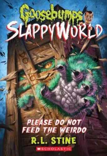 Cover of 'Please Do Not Feed the Weirdo' showing a carnival scene and a boy behind a fence, hinting at mysterious adventures.