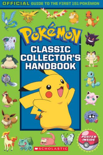 Classic Collector's Handbook for Pokémon enthusiasts with stats on the original 151 Pokémon and a bonus poster.