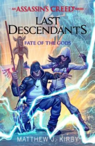 Assassin's Creed: Fate of the Gods book cover featuring a gripping adventure in the Last Descendants series.