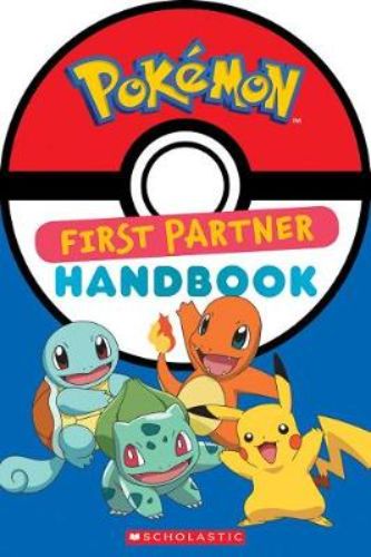 Colorful trade paperback handbook showcasing beloved Pokémon Pikachu, Bulbasaur, Charmander, and Squirtle with engaging stories.