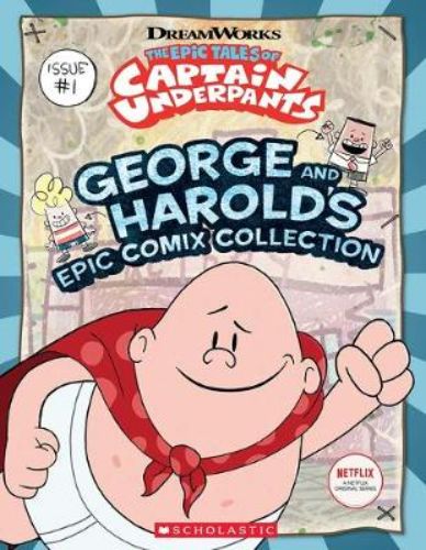 Colorful trade paperback featuring George and Harold's comic adventures with Captain Underpants and new wacky villains.