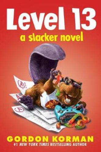 Hardback edition of 'Level 13' featuring Cameron and a gaming beaver on an adventurous quest filled with humor.
