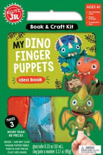 Engaging craft kit with 75+ pieces to create unique dinosaur finger puppets for imaginative play and learning.