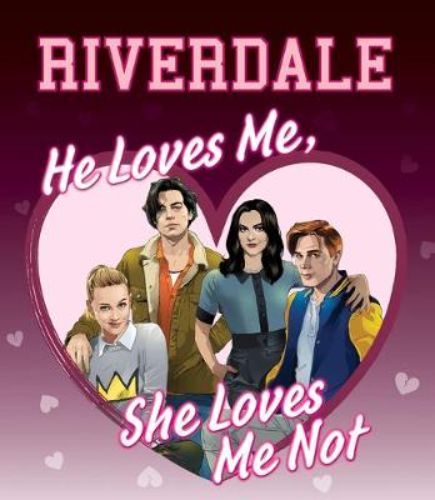 Hardback book featuring Riverdale couples, full-color illustrations, quotes, and character horoscopes.