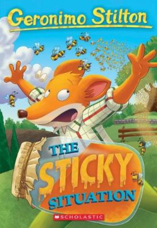 Geronimo Stilton #75: The Sticky Situation - A new chapter book featuring a honey-making adventure and a villainous challenge.