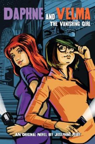 Cover of 'The Vanishing Girl' novel featuring Daphne and Velma with dark, mysterious background reflecting suspenseful themes.