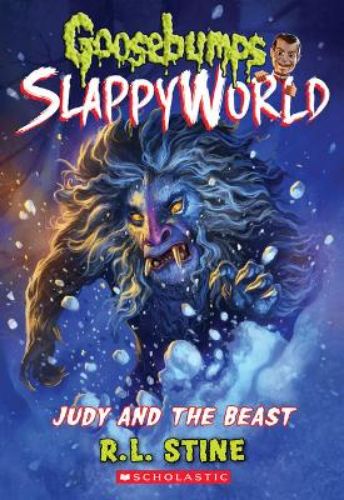 Cover of 'Judy and the Beast' featuring a mysterious mansion and a shadowy figure, perfect for ages 8-12.