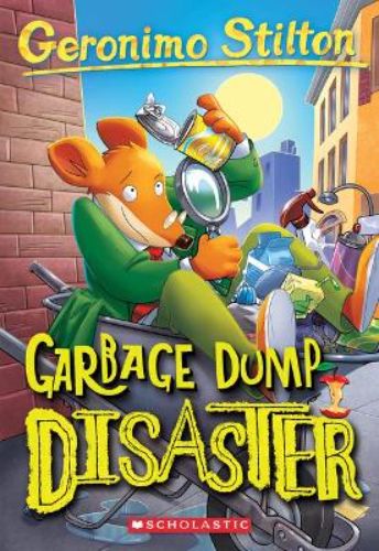 Geronimo Stilton and Hercule embark on an exciting recycling adventure in *Garbage Dump Disaster*, ideal for young readers.