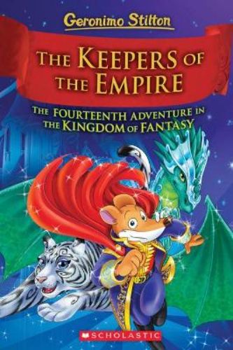 Hardback book 'The Keepers of the Empire' features fantasy adventures with fairies and dragons for young readers.