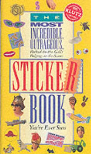 Vibrant sticker book with over 450 stickers, puzzles, games, and unique Tricky Stickies for creative fun and crafting projects.